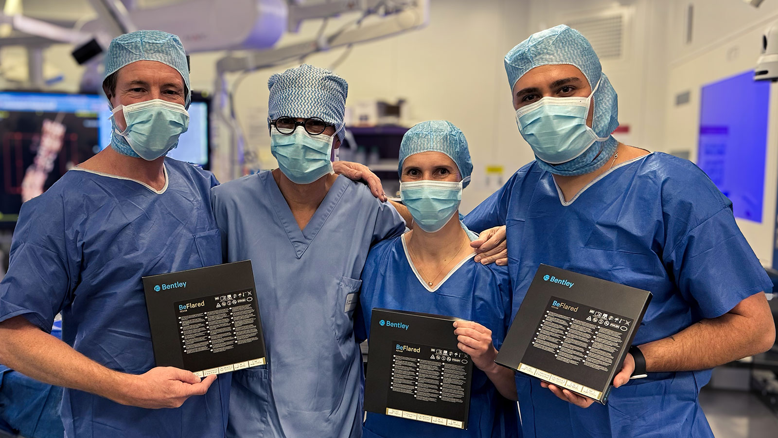 World premiere for Bentley’s BeFlared bridging stent: Successful “first in man” operation